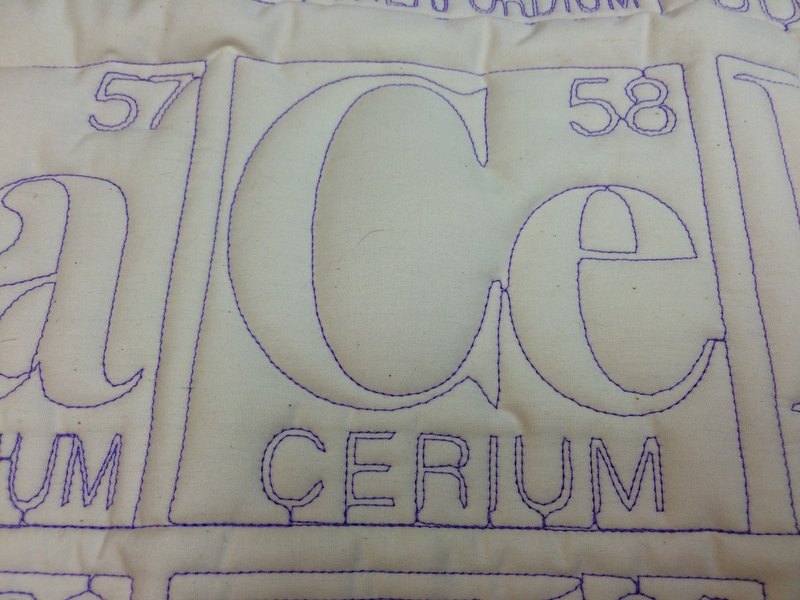 Illustration for article titled This Periodic Table Quilt Was Made by a Robot
